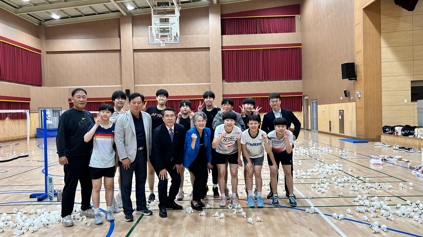 교육장님,시의장님 격려 방문